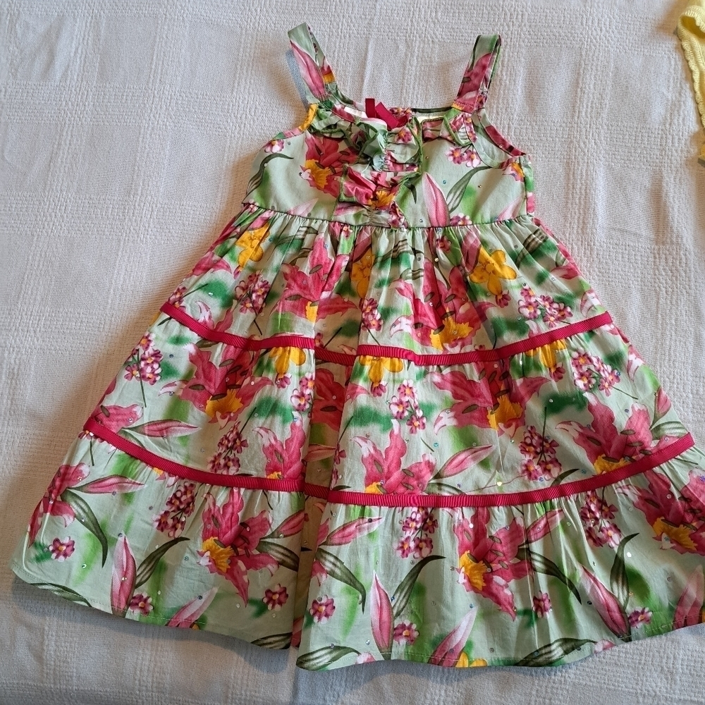 Blueberi Boulevard girls size 4 floral dress